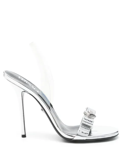 Versace Pre-Owned 120mm Gianni Ribbon sandals