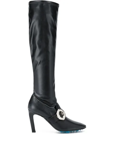 Off-White Pre-Owned 90mm buckle-detail boots
