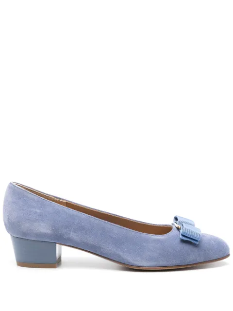 Ferragamo Pre-Owned zapatillas Vara Bow con tacón de 30mm