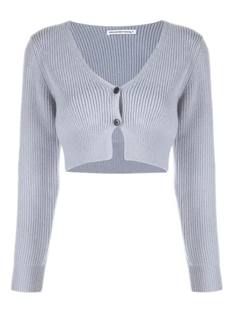 Pre-Owned Alexander Wang cárdigan tejido de canalé