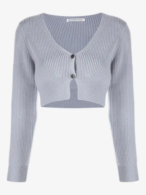 Pre-Owned Alexander Wang cardigan en maille côtelée
