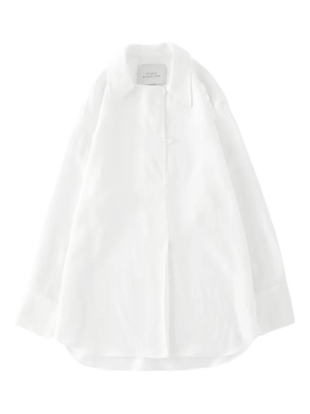 Studio Nicholson Wilton Linen-like Twill Shirt In White