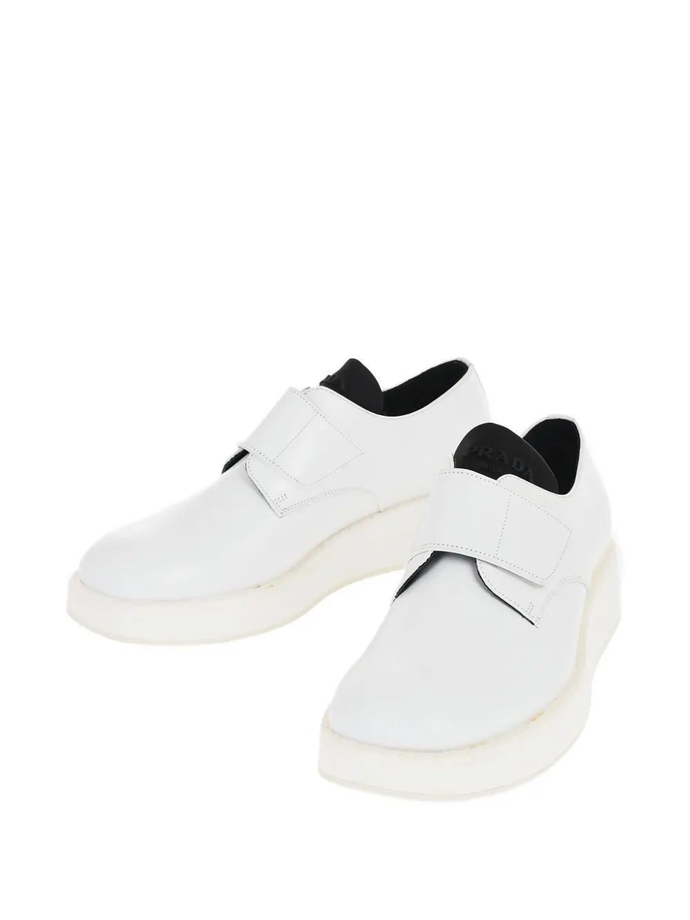 Prada leather low-top sneakers White
