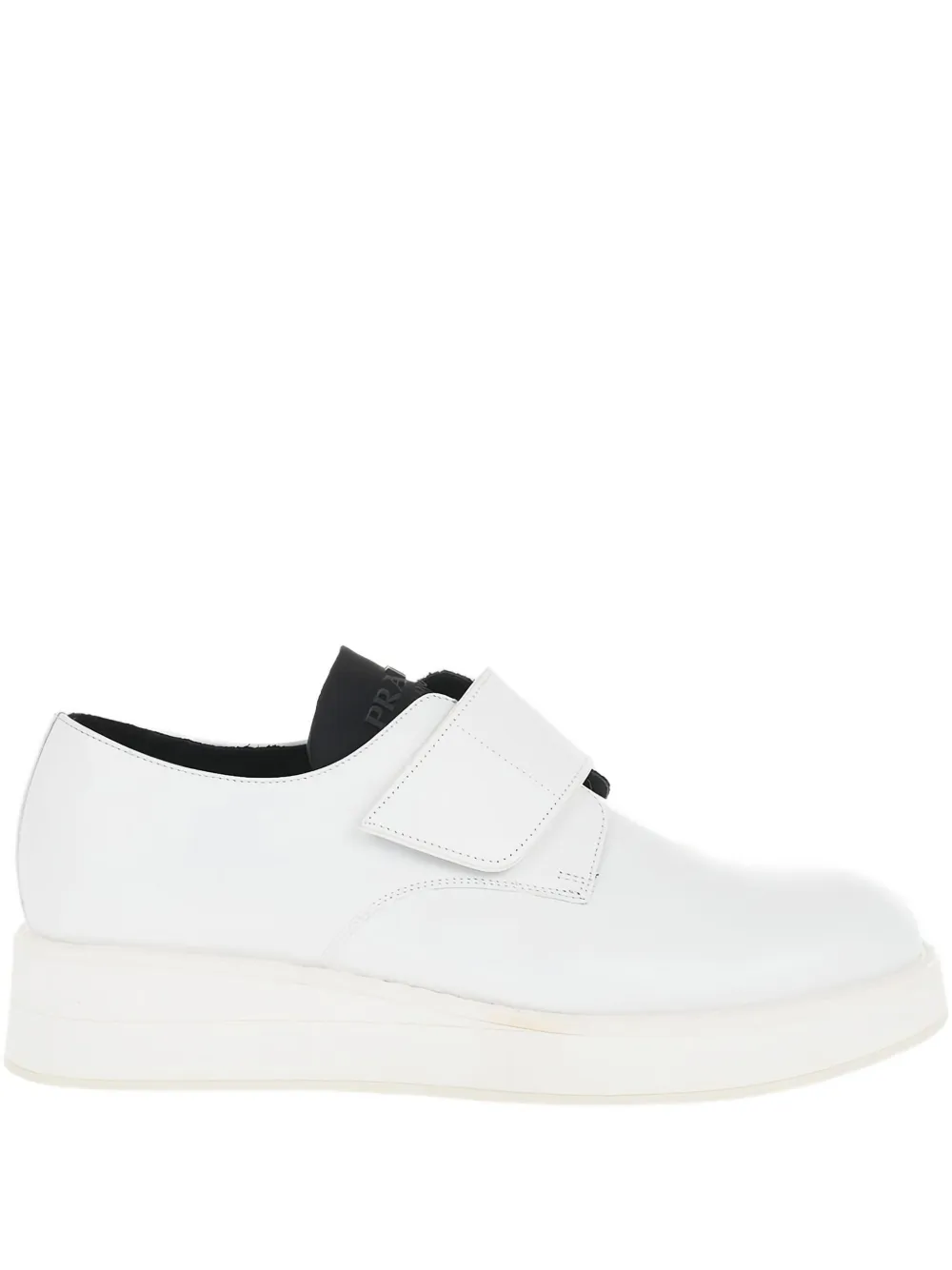 Prada leather low-top sneakers White