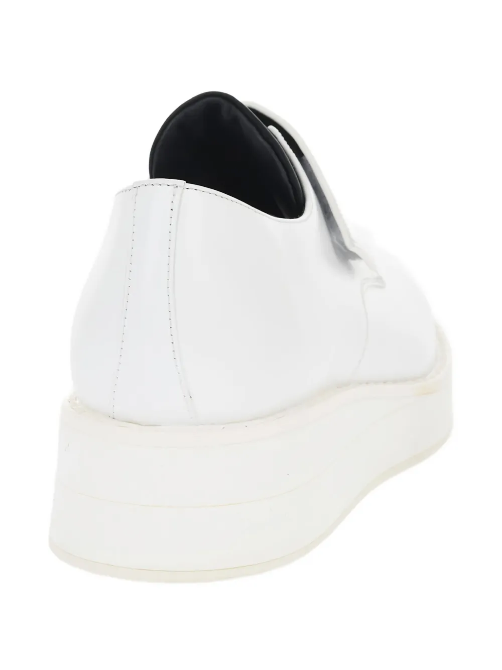 Prada leather low-top sneakers White