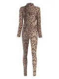 Atu Body Couture leopard-print jumpsuit - Brown