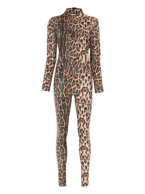 Atu Body Couture leopard-print jumpsuit