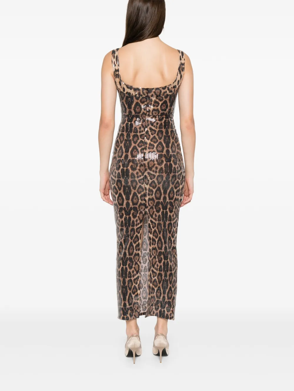 Atu Body Couture Leopard-print Midi Dress