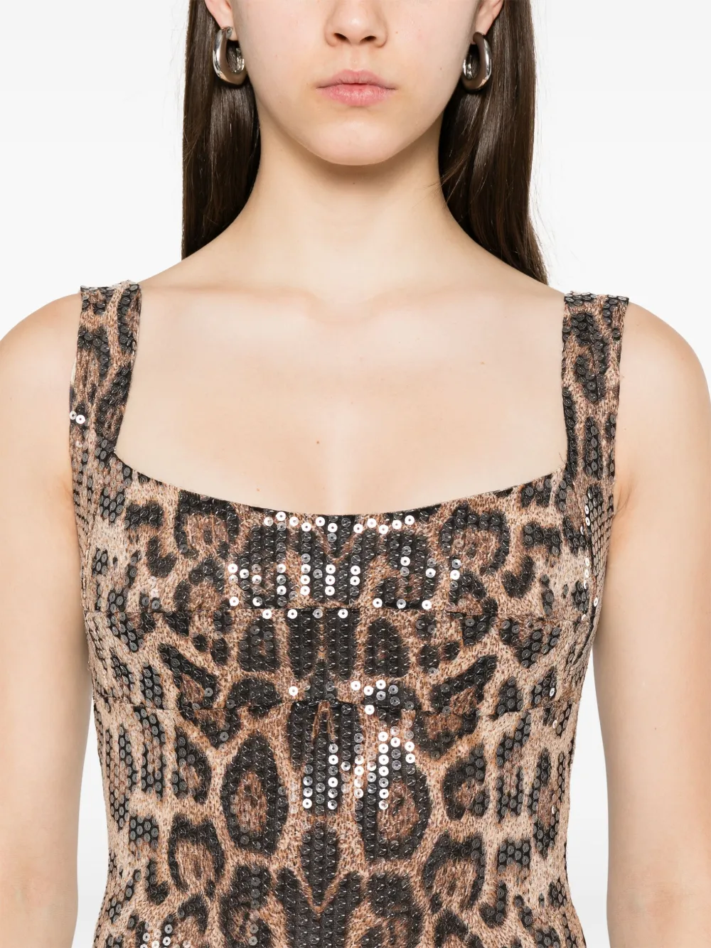 Atu Body Couture Leopard-print Midi Dress