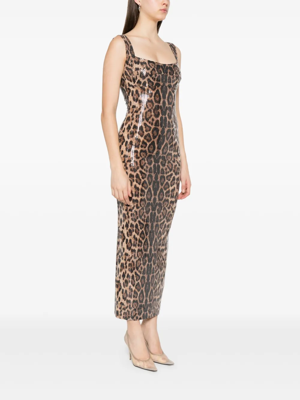 Atu Body Couture Leopard-print Midi Dress