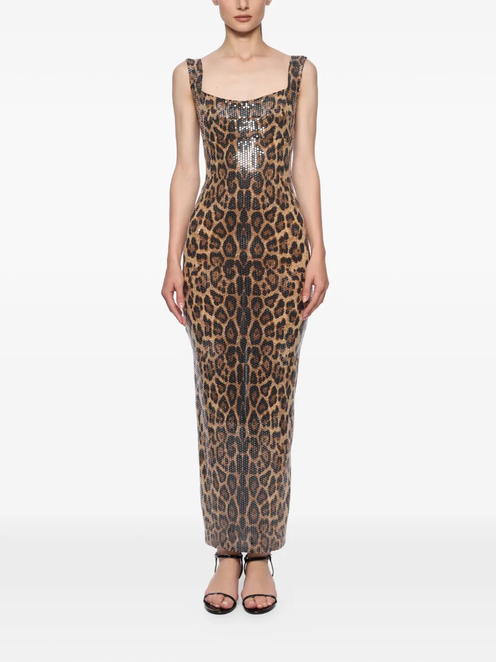 Atu Body Couture leopard-print midi dress - Braun
