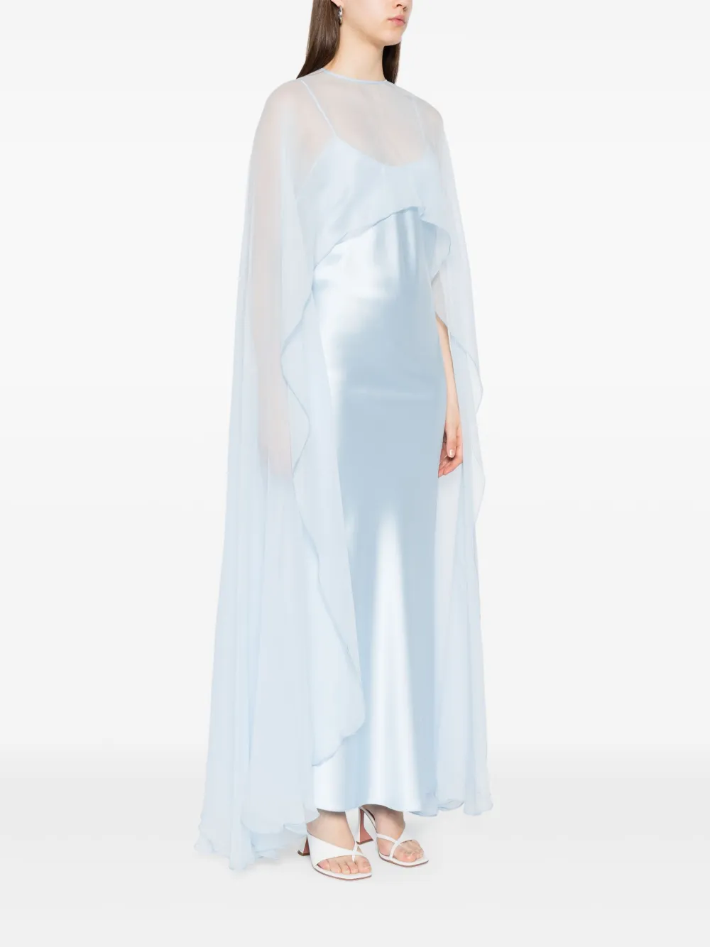 Atu Body Couture Jurk met cape Blauw