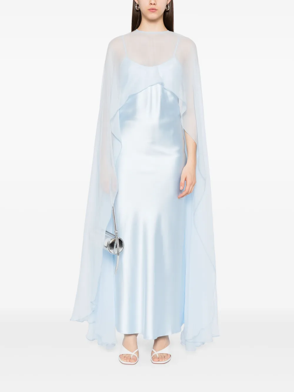 Atu Body Couture Jurk met cape - Blauw
