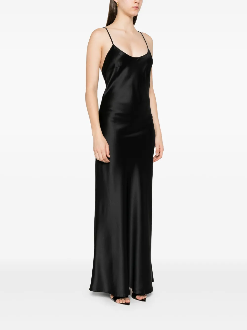 Atu Body Couture Satin Maxi Dress