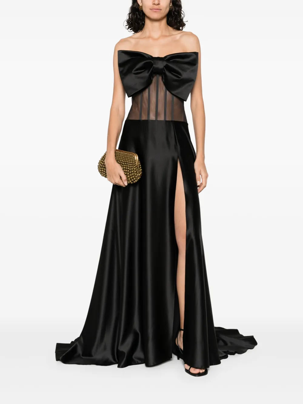 Atu Body Couture Avondjurk met strikdetail - Zwart