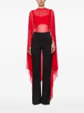 Atu Body Couture semi-sheer bodysuit - Red