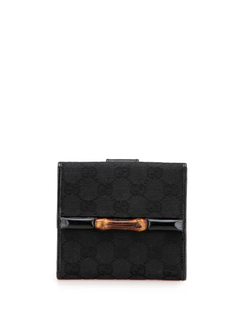 Gucci Pre-Owned 2000-2015 GG Canvas Bamboo Compact Wallet small wallets