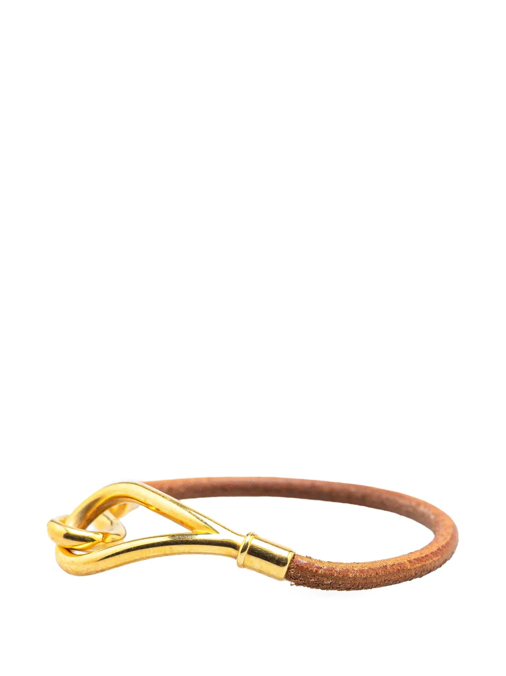 Hermès Pre-Owned 2000-2024 Jumbo Hook Leather Bracelet costume bracelet | Image 2