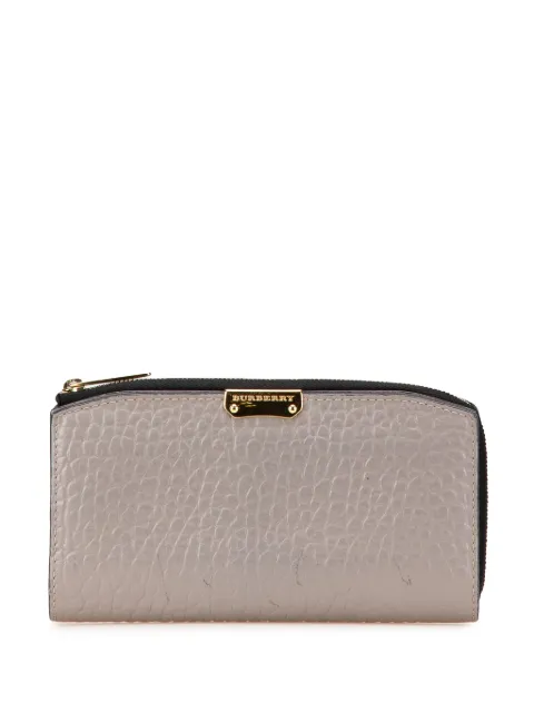 Burberry Pre-Owned cartera continental Alvington de piel de becerro granulada Heritage 2000-2017
