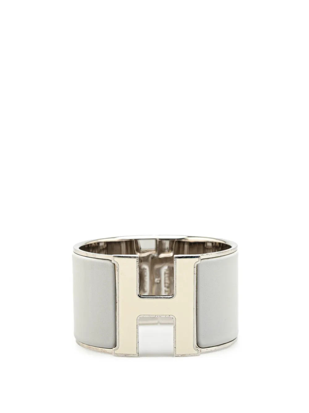Pre-owned Hermes 2000-2010 Extra Wide Clic Clac H Bracelet Pm Costume Bracelet