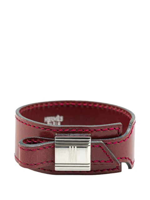 Hermès Pre-Owned 2001 Leather Cadenas Artemis Bracelet M costume bracelet