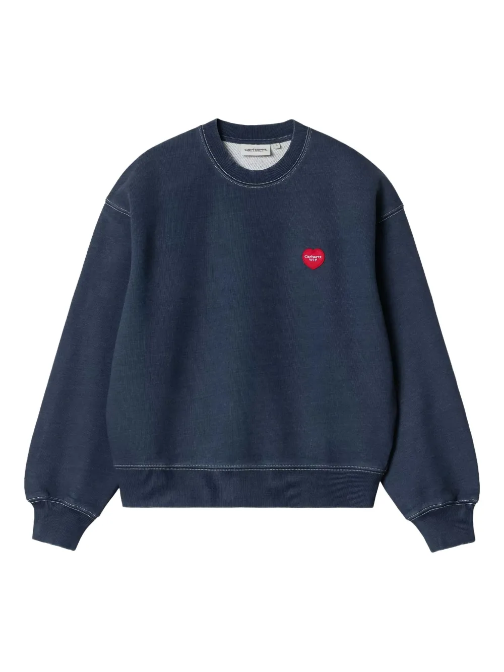 Carhartt WIP Ingo heart-embroidered sweatshirt | Blue | Image 1