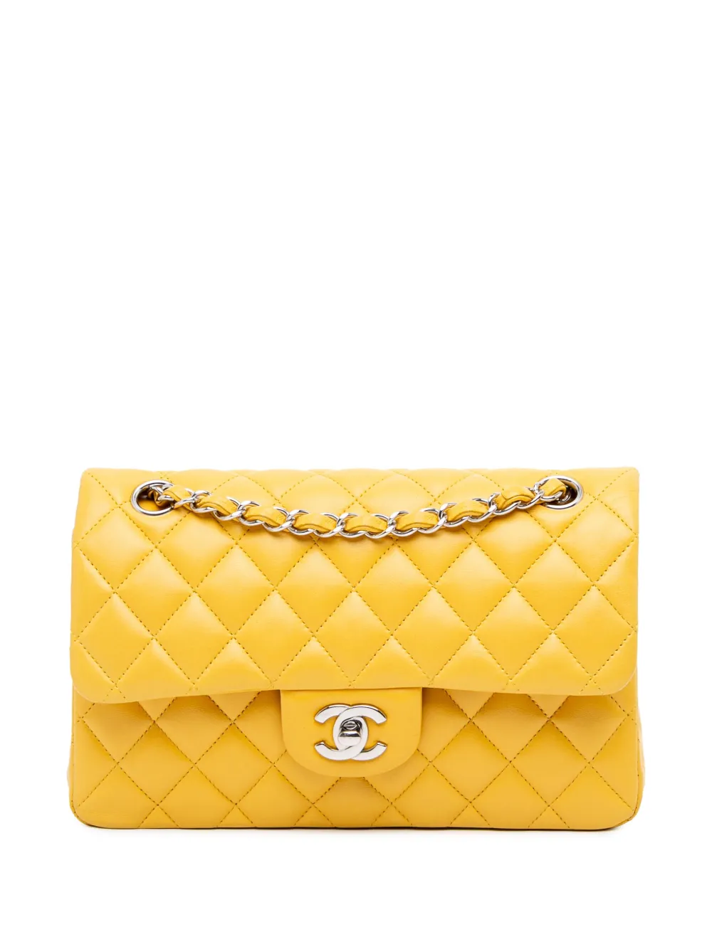 CHANEL Pre-Owned 2018 Small Classic Lambskin Double Flap shoulder bag CHANEL Pre-Owned 2018 Small Classic Lambskin Double Flap shoulder bag