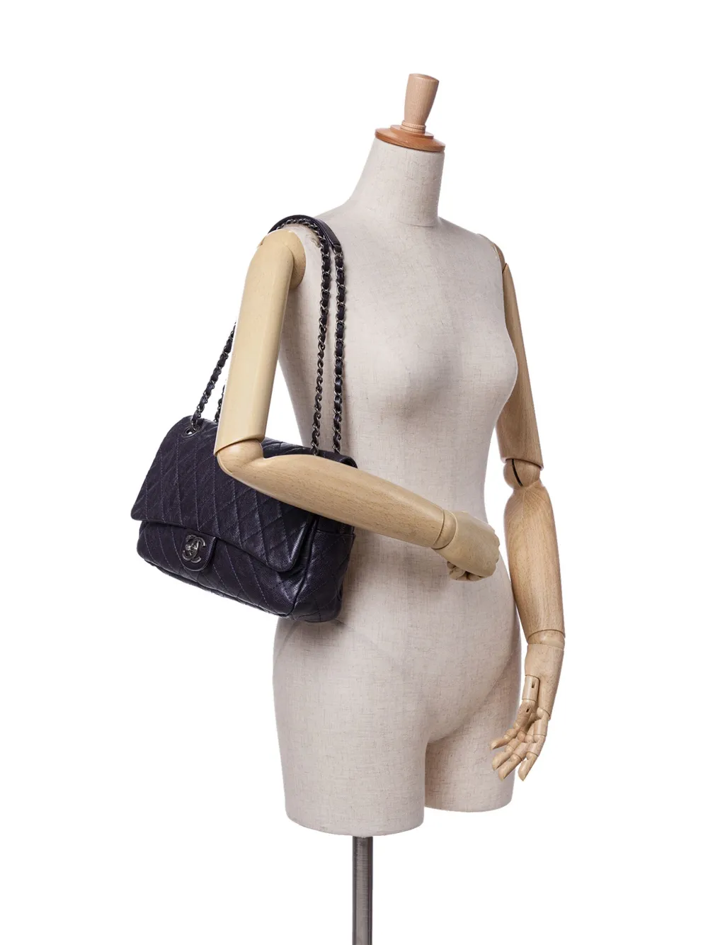 CHANEL Pre-Owned 2012 Jumbo Quilted Caviar Easy Flap Bag shoulder bag | Pre-Owned | Image 2