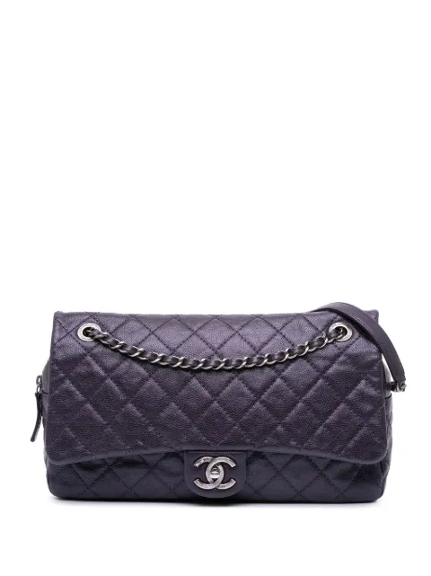 CHANEL Pre-Owned 2012 Jumbo Quilted Caviar Easy Flap Bag shoulder bag