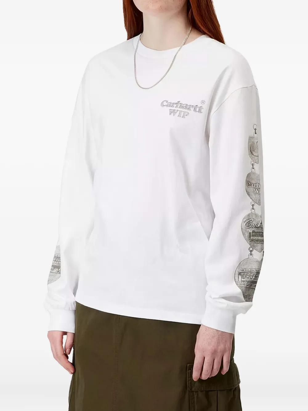 Carhartt WIP T-shirt van biologisch katoen Wit