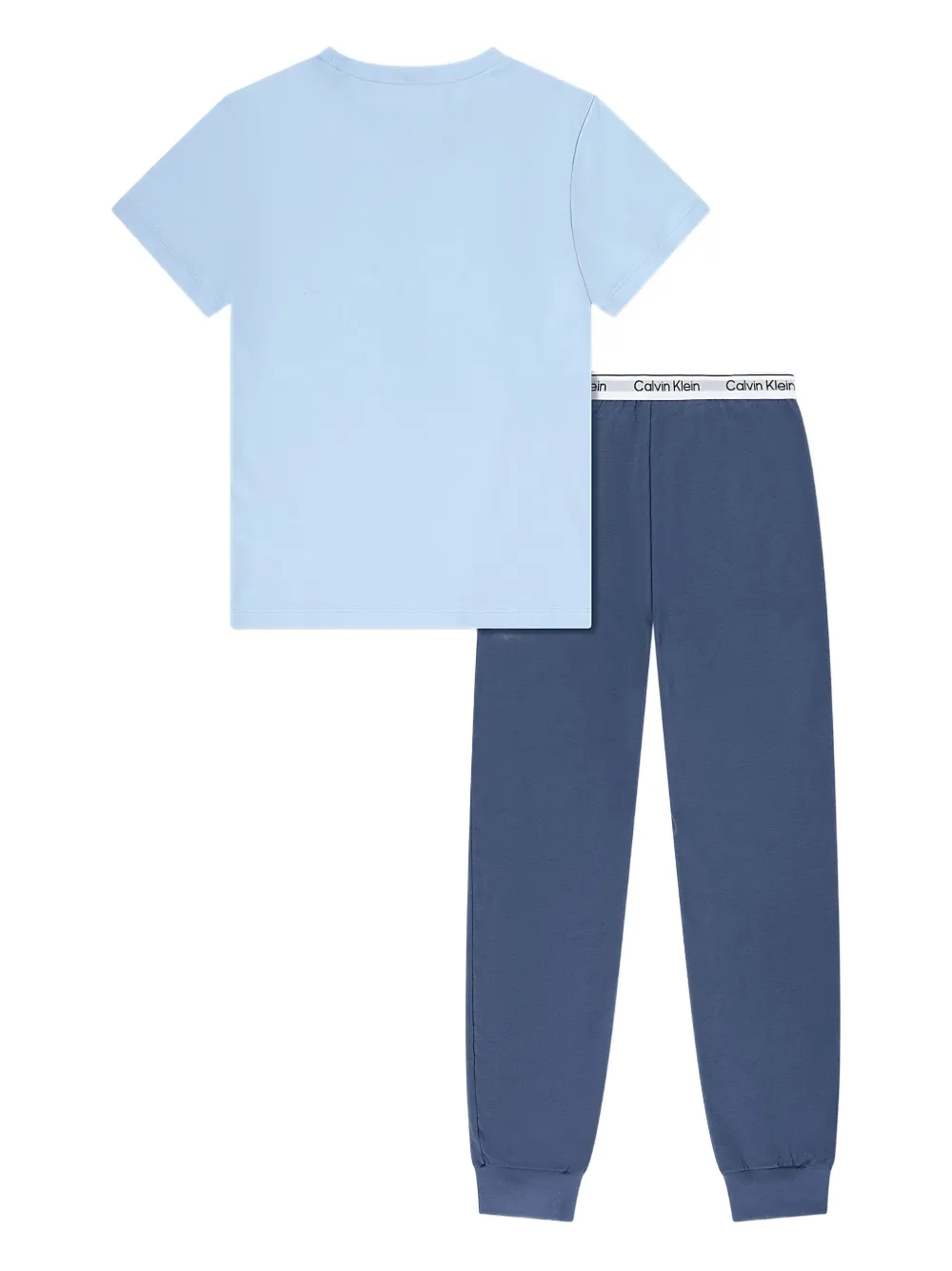 Calvin Klein Kids Pyjama met logoprint Blauw