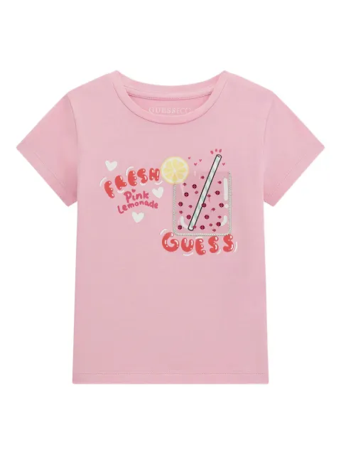 guess kids playera con logo estampado