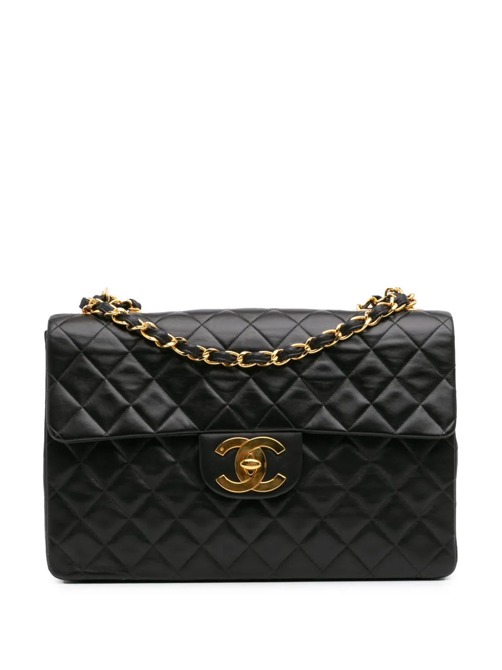CHANEL Pre-Owned 1994-1996 Maxi XL Classic Lambskin Single Flap CHANEL Pre-Owned 1994-1996 Maxi XL Classic Lambskin Single Flap