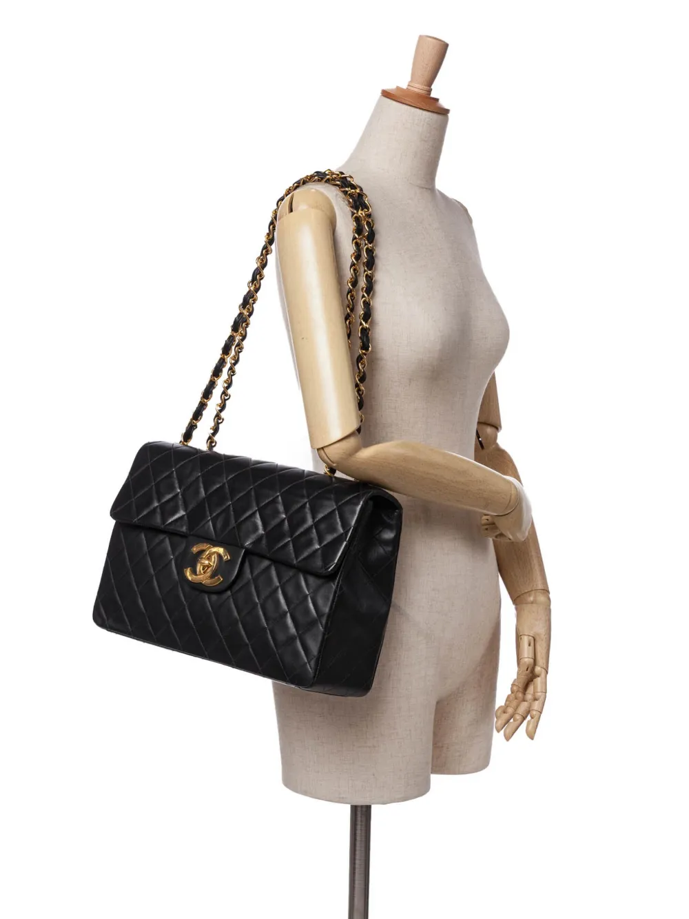 CHANEL Pre-Owned 1994-1996 Maxi XL Classic Lambskin Single Flap shoulder bag | Pre-Owned | Image 2