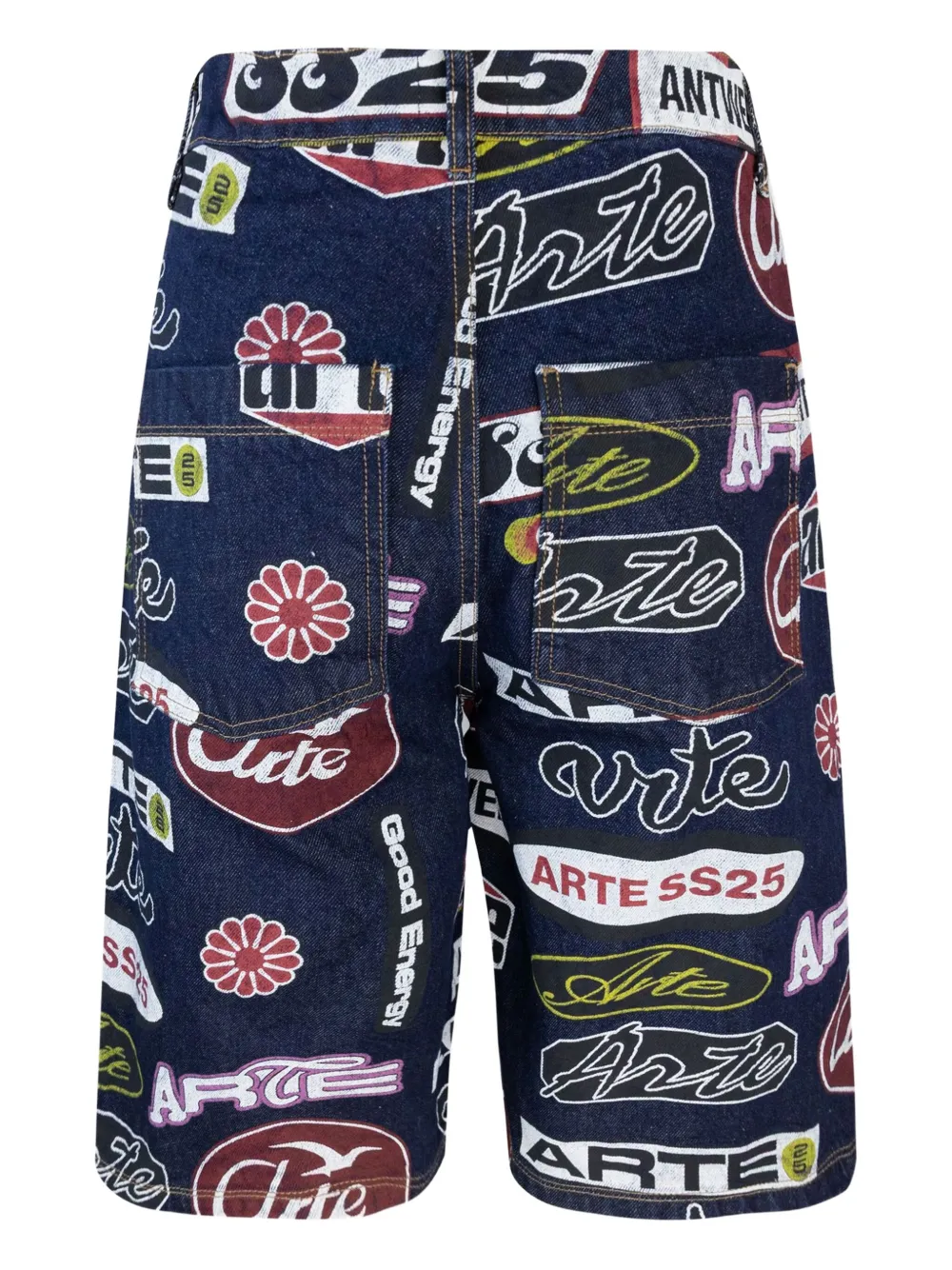 ARTE stamp shorts - Blauw