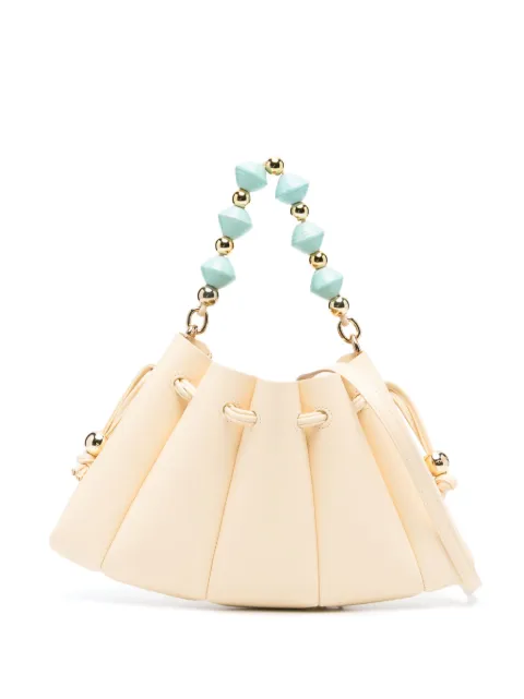 Themoirè tote con detalles de cuentas