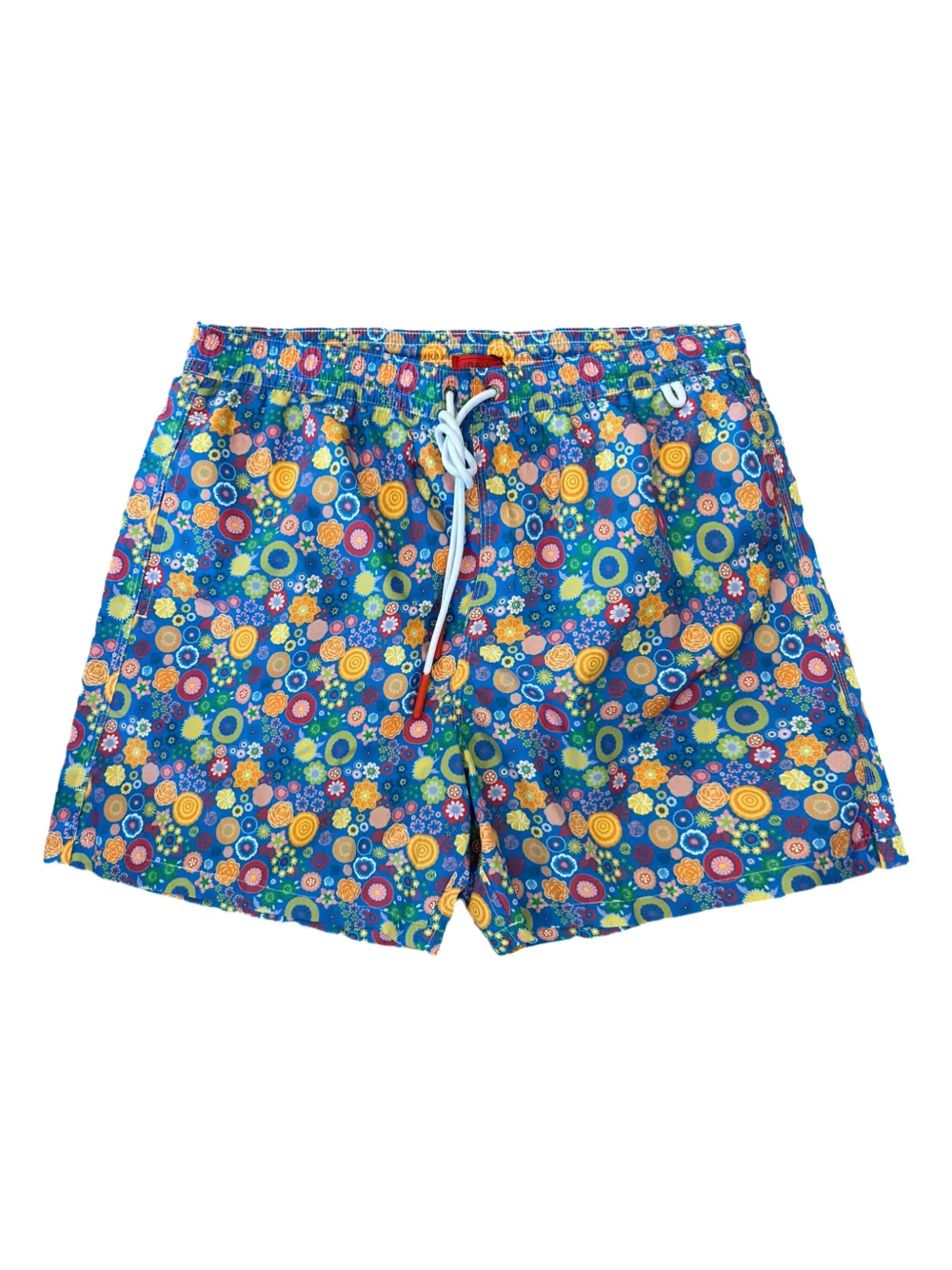 Isaia abstract-pattern swim shorts | Blue | Image 1
