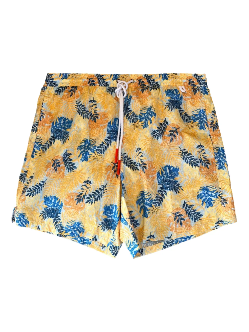 Isaia leaf-pattern swim shorts | Yellow | Image 1