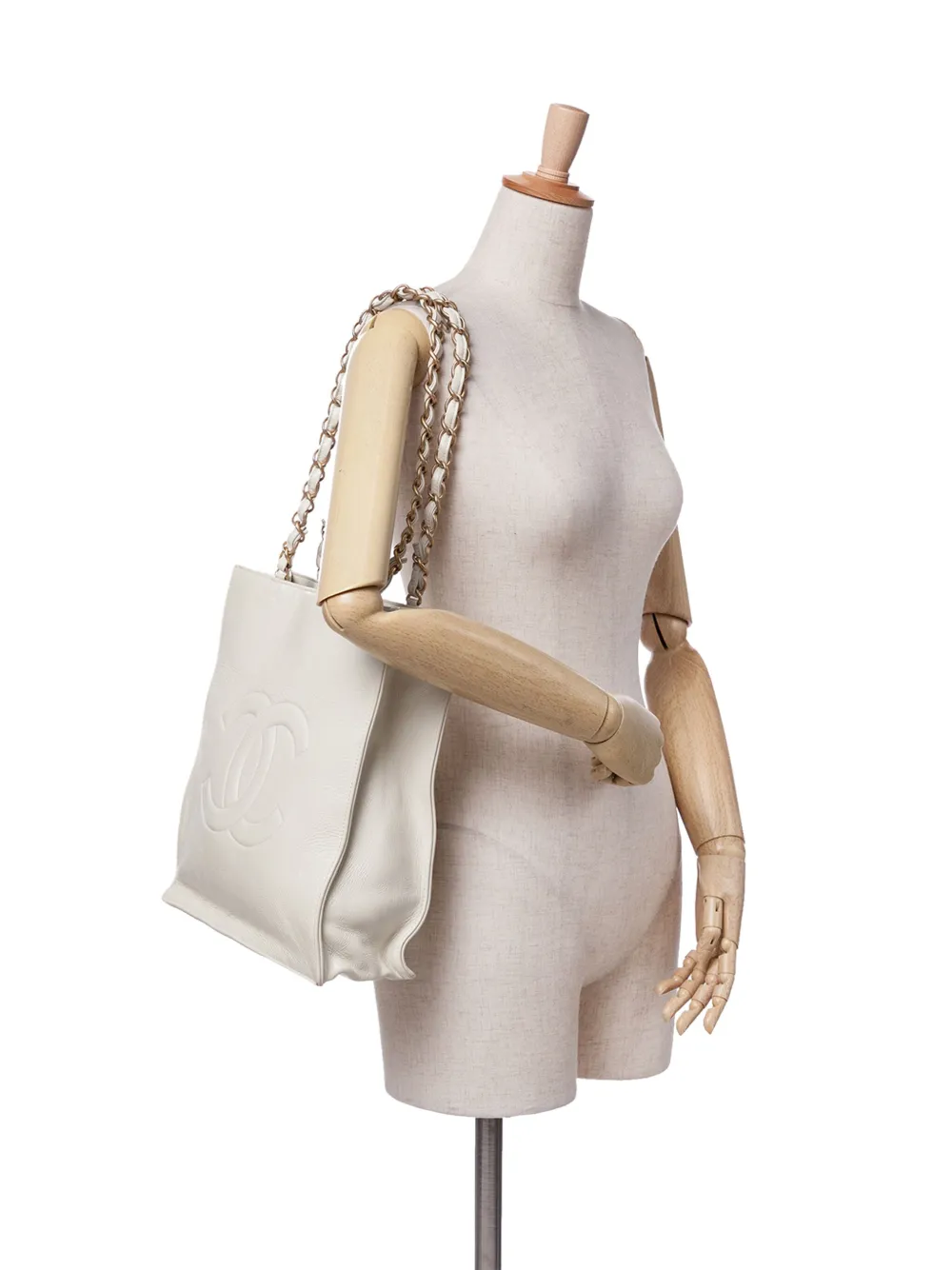 CHANEL Pre-Owned 2020 Shiny Aged Calfskin North South Shopping tote bag | Pre-Owned | Image 2