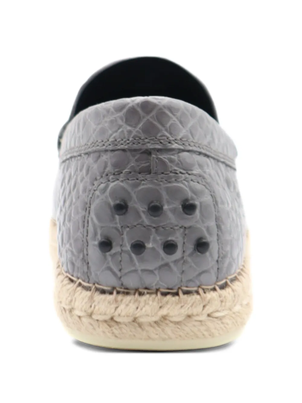 Tod's leather espadrilles Grey