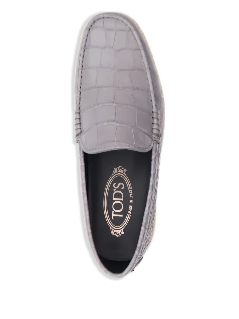 Tod's leather espadrilles Grey