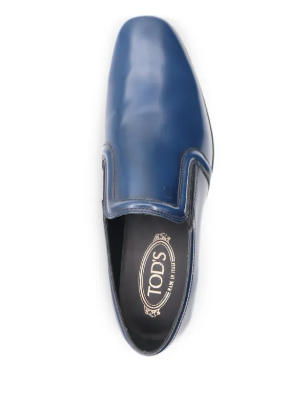 TOD'S 青 レザー ローファー Tod's レザーローファー | ブルー | FARFETCH JP