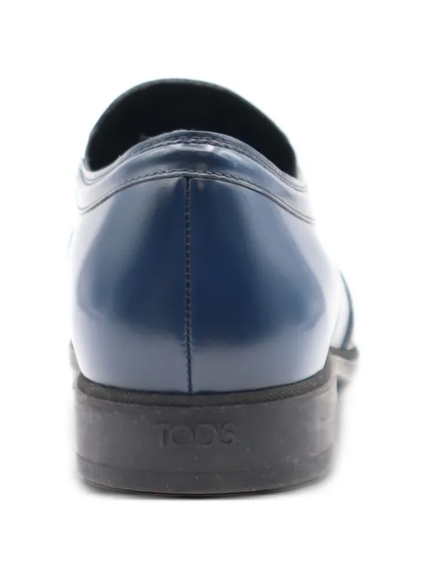 Tod's レザーローファー | ブルー | FARFETCH JP