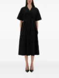 ASPESI button-fastening belted maxi dress - Black