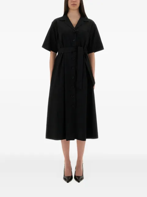ASPESI button-fastening belted maxi dress