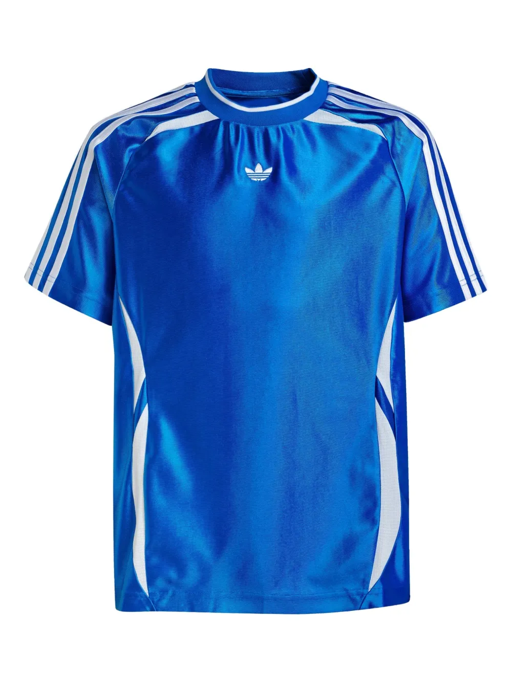 adidas Kids TeamGeist three-stripe T-shirt | Blue | Image 1