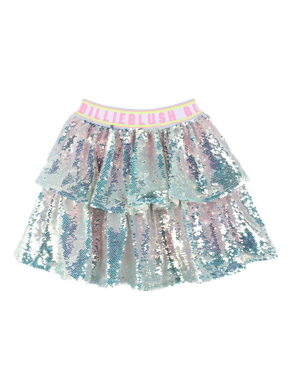 Billieblush sequin tiered skirt Blauw