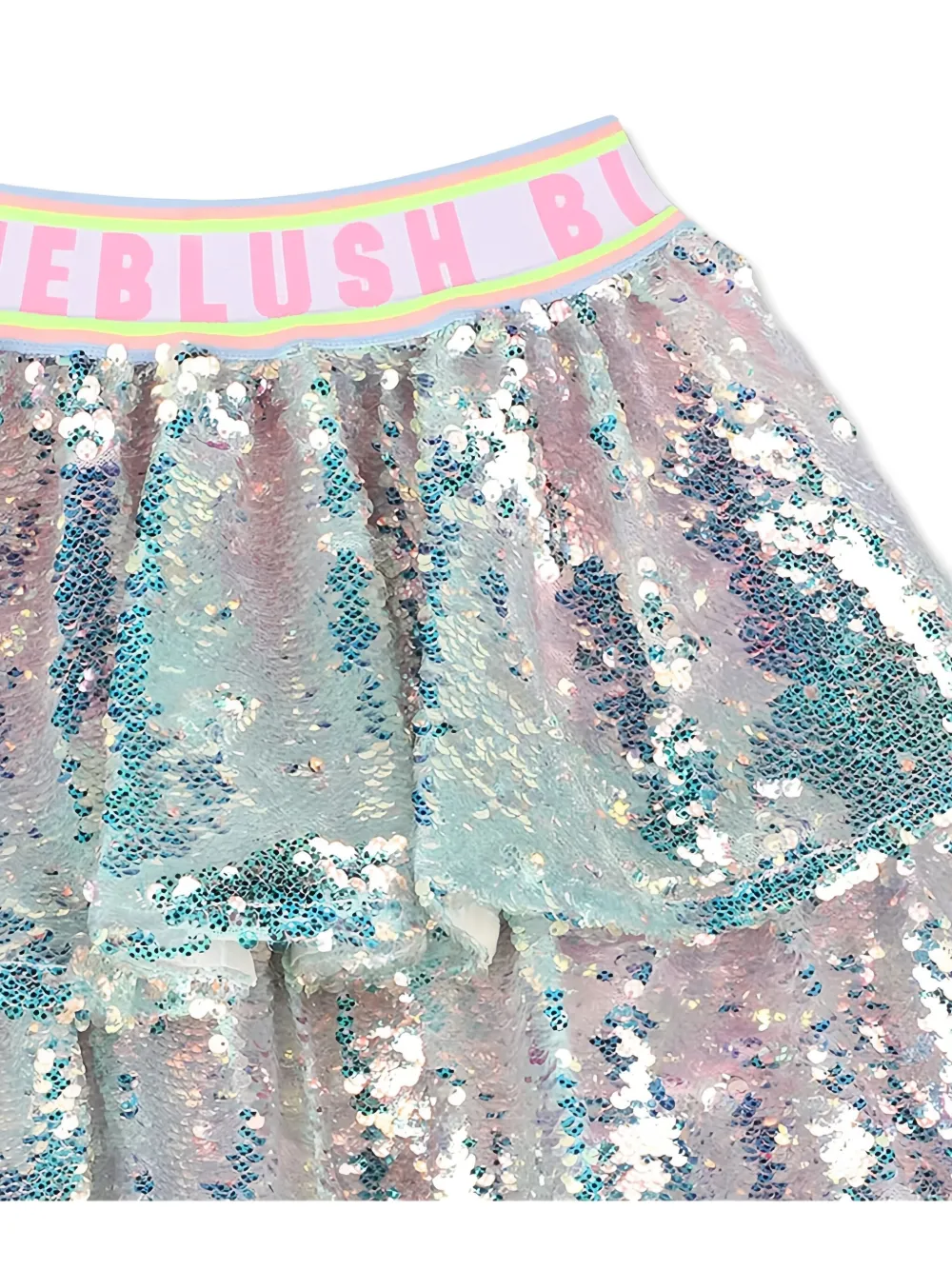 Billieblush sequin tiered skirt Blauw