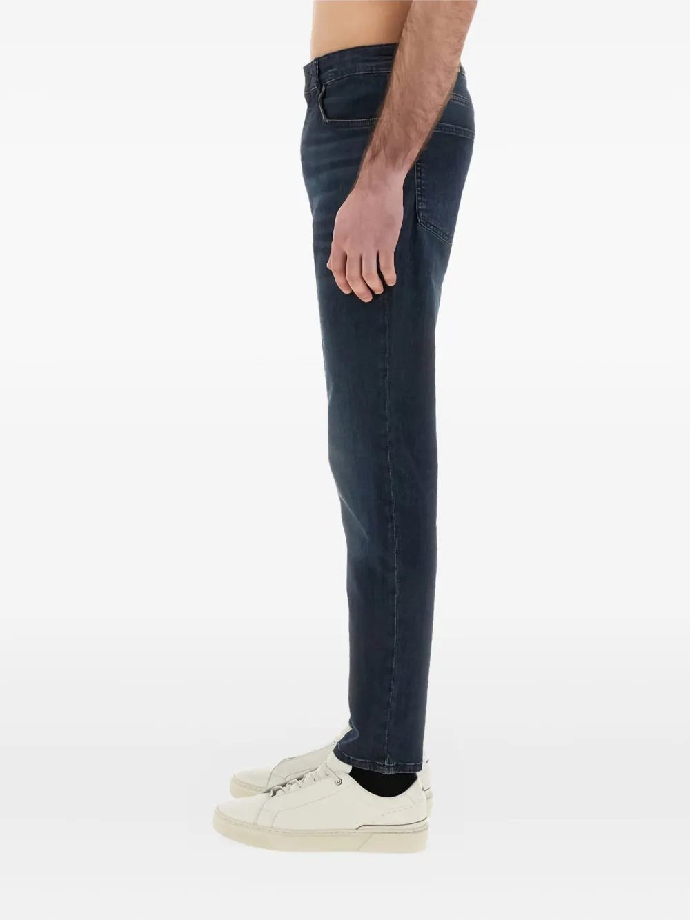 BOSS Jeans met vijf zakken Blauw