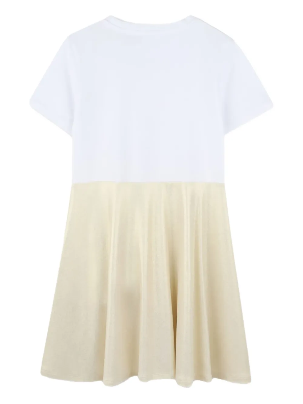 Dkny Kids T-shirtjurk met metallic vlakken Wit